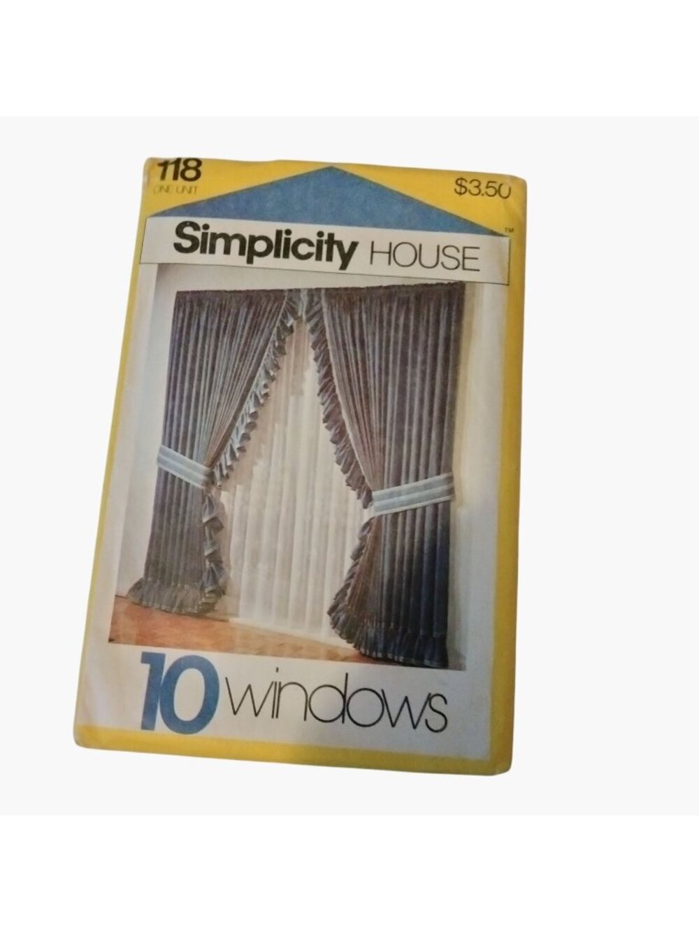 Simplicity House Sewing Pattern Window Curtains Instructions 10 Card Packet 118